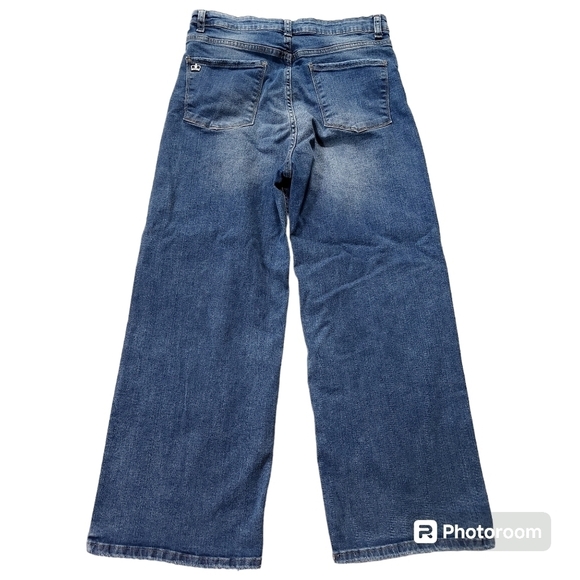 Paula Cahen D’anvers High Rise Wide Leg Jeans sz 28 - Picture 3 of 10
